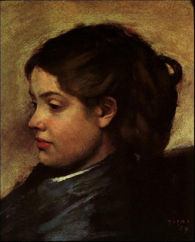 Edgar Degas Madamoiselle Dobigny oil painting picture